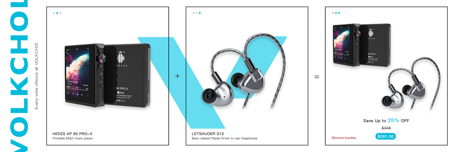 HIDIZS AP80 PRO-X portable music players + LETSHUOER S12 planar in-ear headphones-PCB1