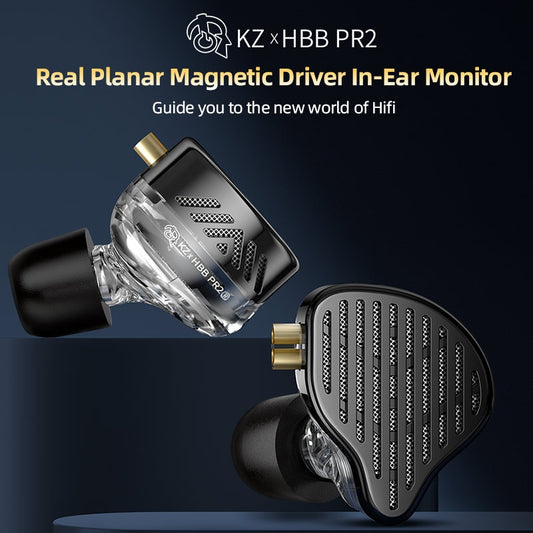 KZ x HBB PR2 In-Ear Monitors Planar Driver IEM HIFI Wired Headphones