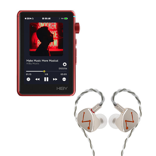 HIBY R3 Ⅱ Gen 2 Music Player + LETSHUOER DZ4 hybrid drivers in-ear headphones