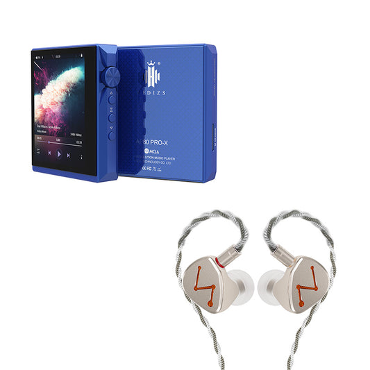 HIDIZS AP80 PRO-X Music Player + LETSHUOER DZ4 hybrid drivers in-ear headphones