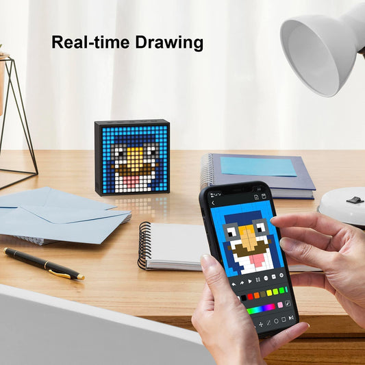 Divoom TimeBox Evo | Pixel Art Bluetooth Speaker with LED Display APP Control Animation Frame  Gaming Room Setup & Alarm Clock-BLACK