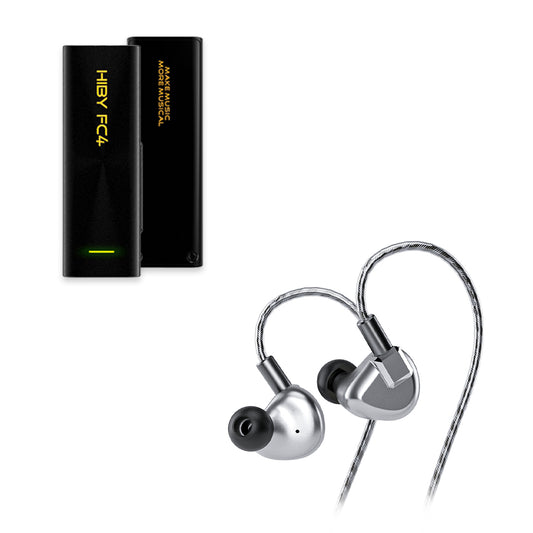 HIBY FC4  dongle for headphones LETSHUOER S12 planar in-ear headphones