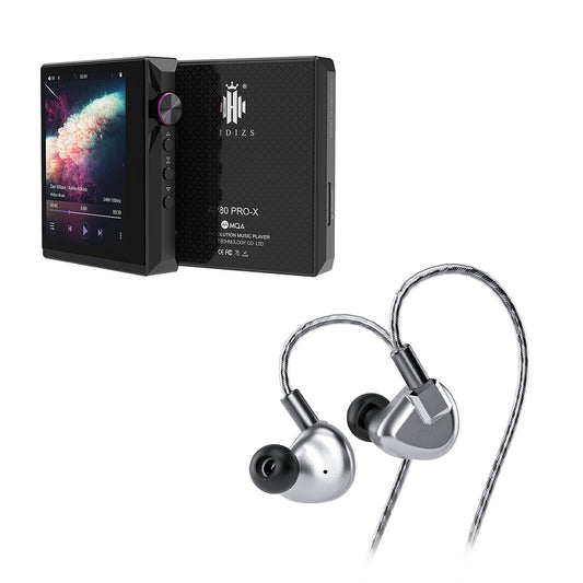 HIDIZS AP80 PRO-X portable music players + LETSHUOER S12 planar in-ear headphones