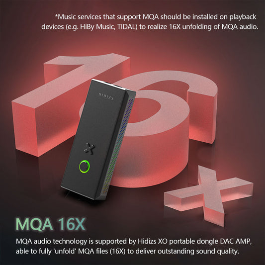 Hidizs XO Single-ended & Balanced MQA Portable USB DAC/AMP Dongle Hi-Res