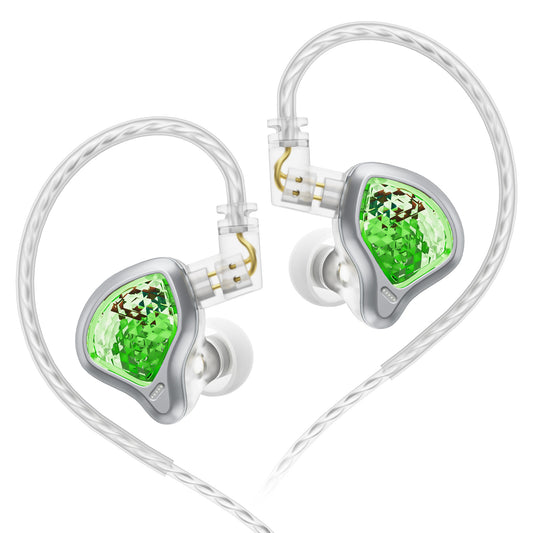 BI01 in Ear Monitors Earbuds Dual Magnet Single Dynamic Driver Monitor Earphone, Gaming HiFi IEM Earphones with 2 Pin Detachable Cable for Singer Musicians Drummers DJ
