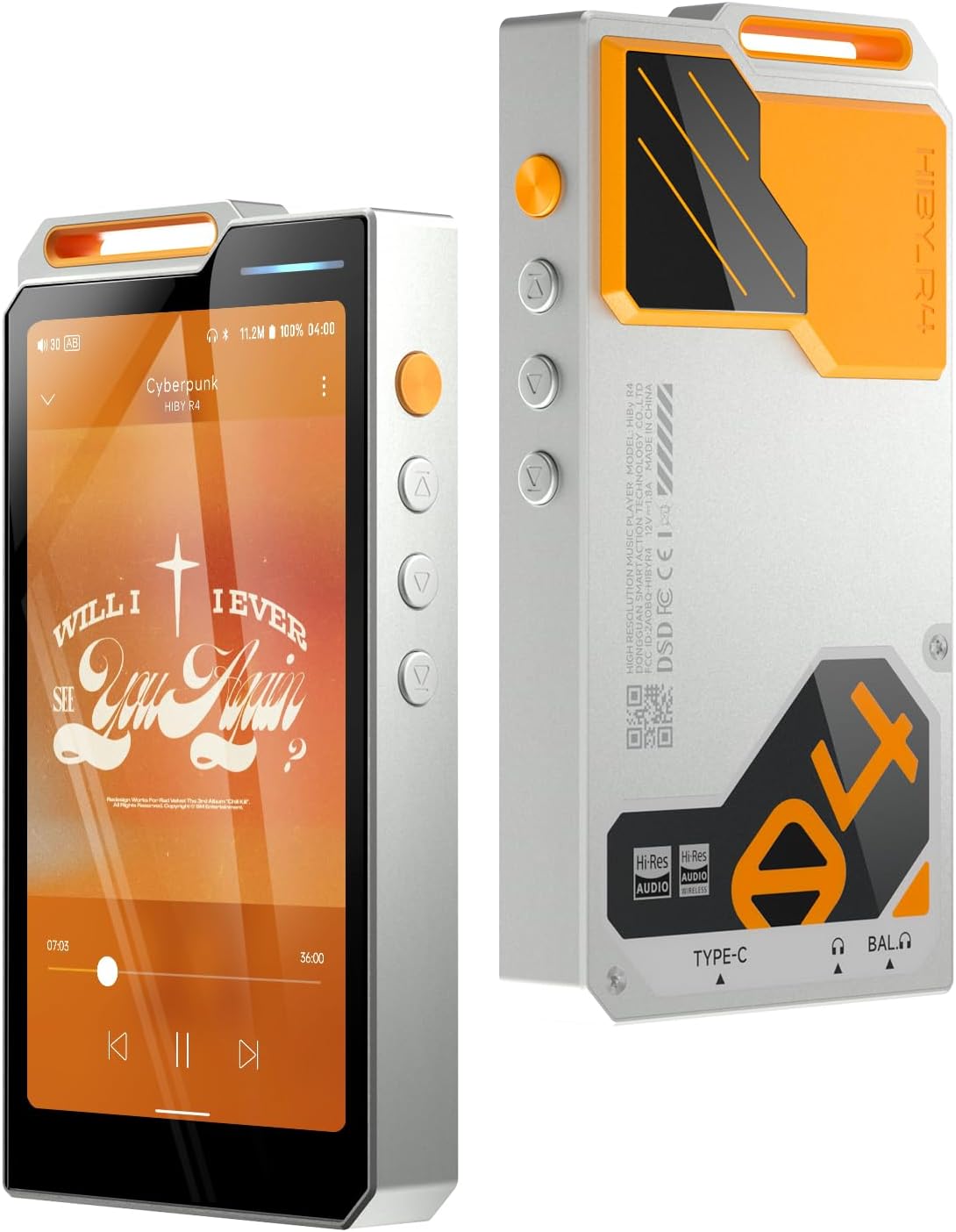 HiBy R4 MP3 & MP4 Players Spotify Player with Bluetooth