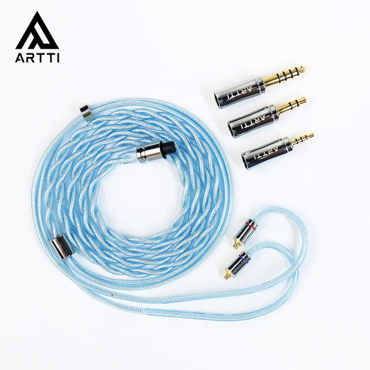 ARTTI SPARK A6 3in1 HIFI Earphone Upgrade Audio IEMs MMCX Cable QDC/MMCX/0.78 2pin Connector 2.5+3.5+4.4mm Detachable Angle Plug