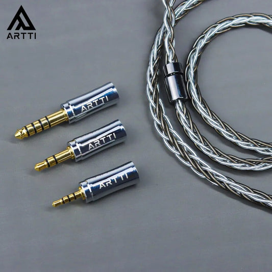 ARTTI WAVE A11 3in1 HIFI Earphone Upgrade Audio IEMs MMCX Cable 2.5+3.5+4.4mm Detachable Angle Plug QDC/MMCX/0.78 2pin Connector