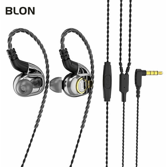 BLON BL05 Dynamic Driver In-Ear Earphones HIFI Earbuds Wired Headphone