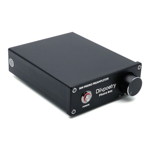 Dilvpoetry PHONO BOX for Record Player Audio Hi-Fi Phono Amplifier Mini Phono Turntable Preamplifier for Vinyl Record Player