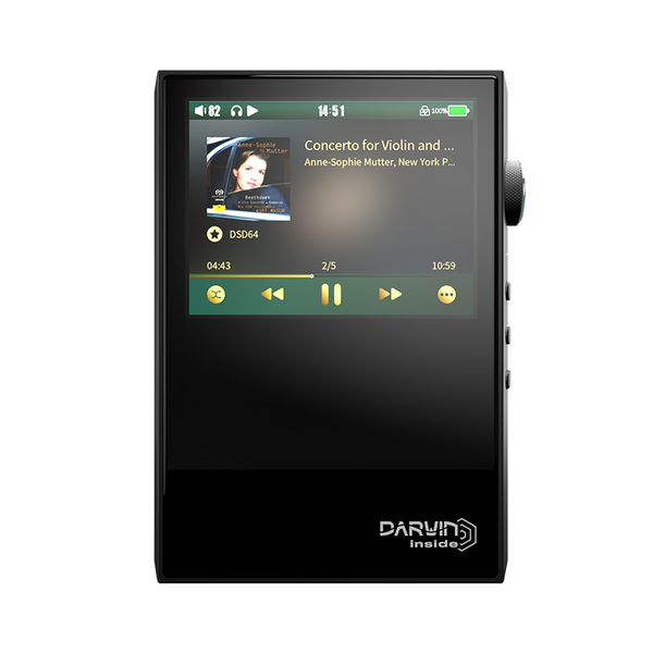 HIBY RS2 Reproductor de música portátil MQA MP3 con arquitectura HIBY Darwin