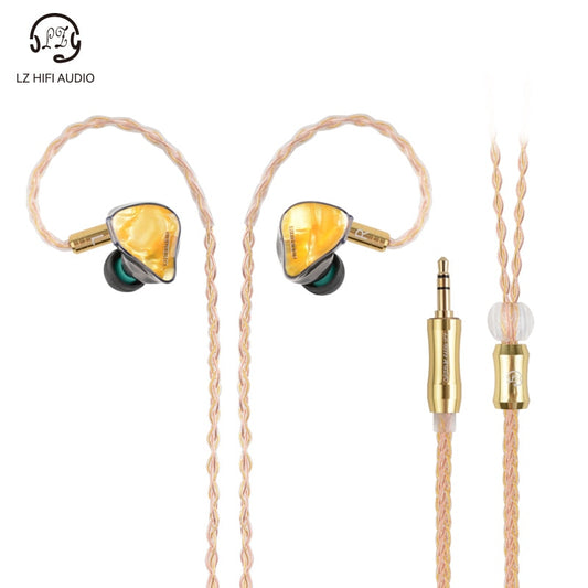 LZ A2 PRO HIFI Headset 1Dynamic＋2 Knowles BA Hybrid 3 Driver Resin IEM Music Earphone with Detach 0.78mm 2Pin Cable LZ A7 A4 Pro
