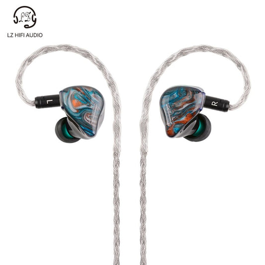LZ A4 PRO Resin Earbud 1 CNT Diaphragm DD + 3 Knowles BA Hybrid  Earphone Monitor Replaceable Filter Cavity Tuning Hole HIFI IEM