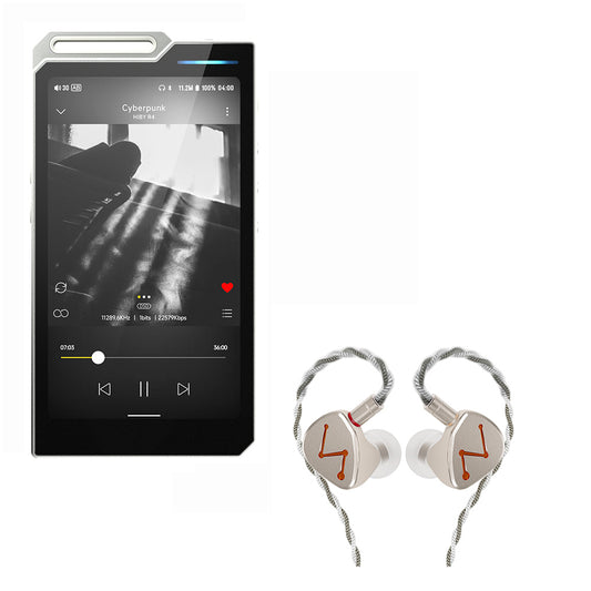 HiBy R4 mp3 & mp4 Players spotify Player with Bluetooth and WiFi + Letshuoer DZ4 in Ear Monitor Headphones