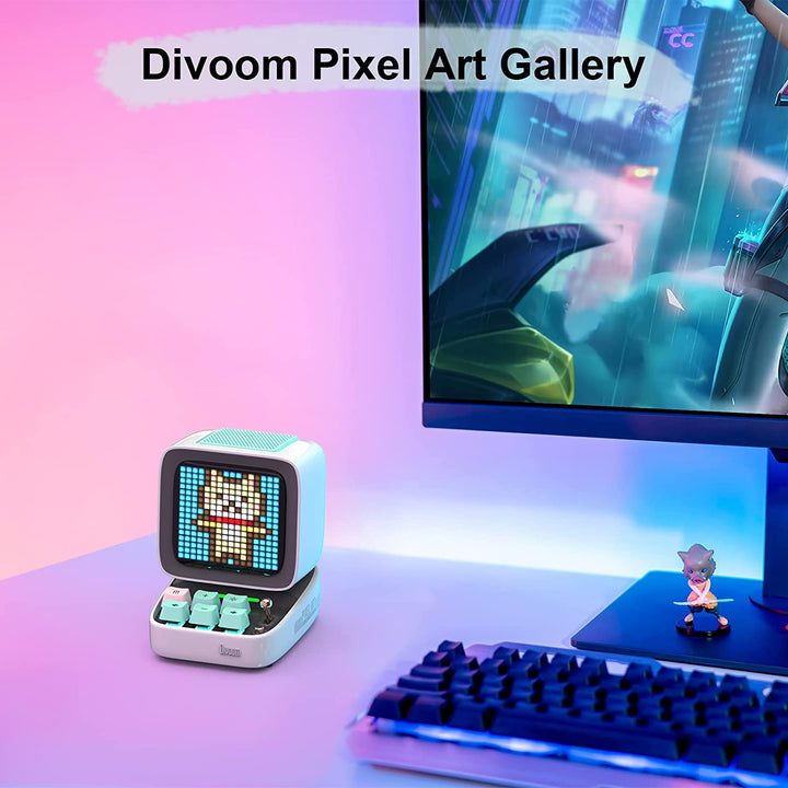 Divoom Ditoo Pro Retro Pixel Art Game Portable Bluetooth Speaker-X013