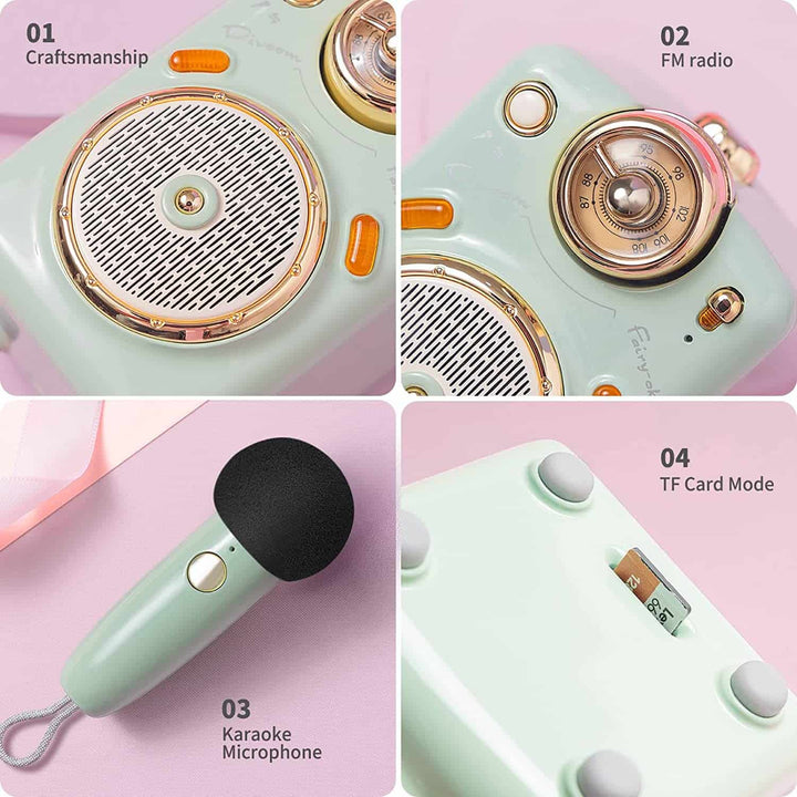 Divoom Fairy-OK Portable Bluetooth Speaker with Microphone Karaoke M005