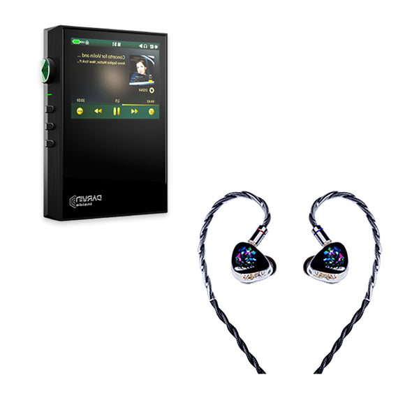 Reproductor de música HIBY RS2 + auriculares internos con controladores híbridos LETSHUOER EJ07