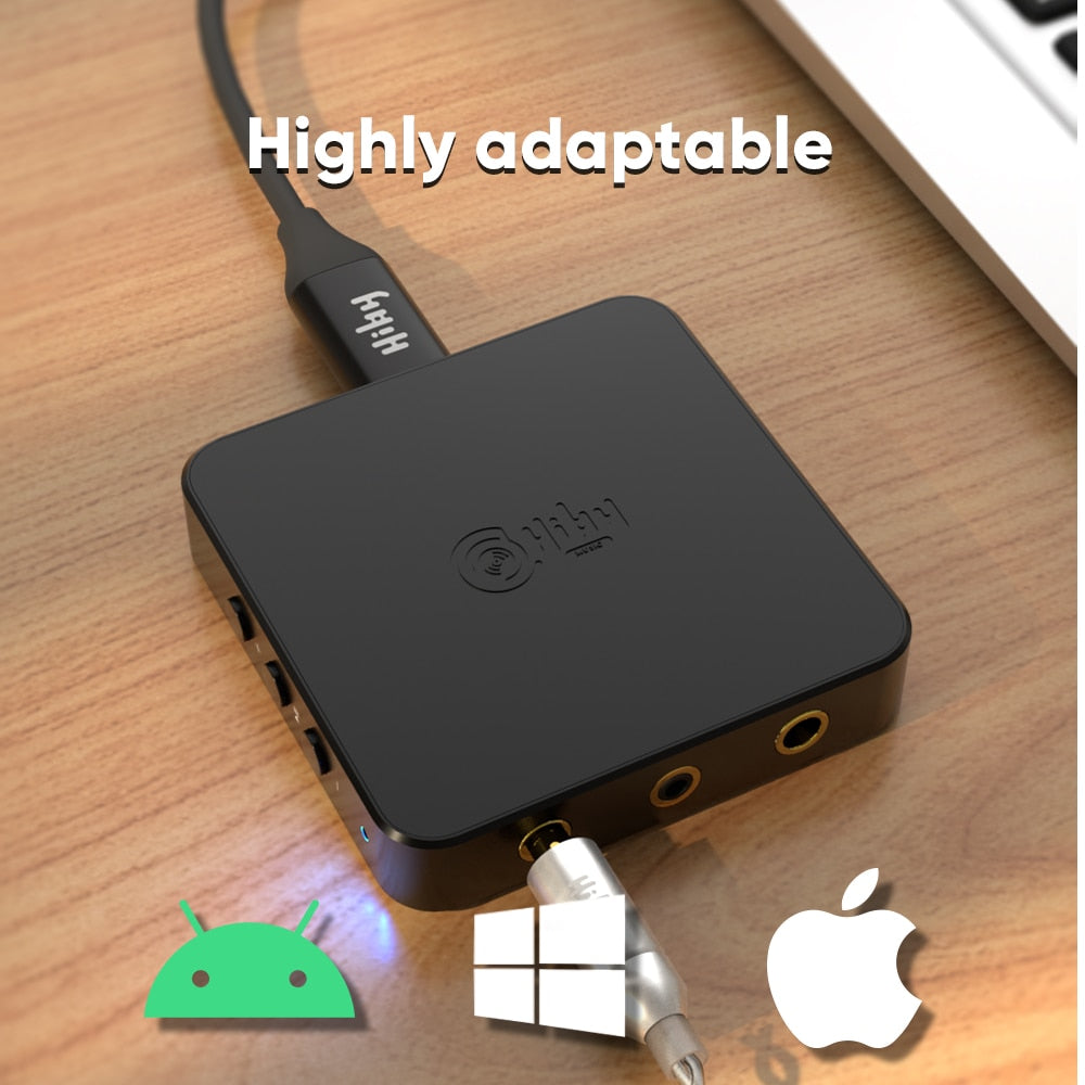 HiBy FD3 ES9038Q2M Balanced USB Headphone Amplifier Decoding DAC PCM768K  DSD512 4.4/3.5/2.5mm Output for Windows Android iOS Mac